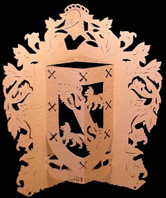 Pop Up Card Coat Of Arms